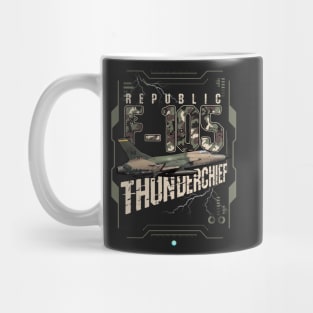 F105 Thunderchief Airforce Pilot Gift Modern Warbird Vietnam Korea War Mug